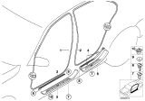 Diagram for 1999 BMW 540i Weather Strip - 51728259915