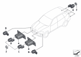 Diagram for BMW 640i Parking Assist Distance Sensor - 66209233028