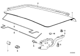 Diagram for 1979 BMW 633CSi Weather Strip - 51241839125