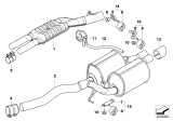 Diagram for 2005 BMW 545i Tail Pipe - 18307537330