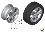 Diagram for BMW Z4 Alloy Wheels - 36116785249