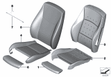 Diagram for 2012 BMW X3 Seat Cushion Pad - 52107240058