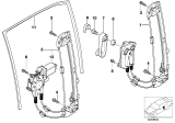 Diagram for 1999 BMW 528i Window Regulator - 51358252430