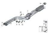 Diagram for BMW M2 Exhaust Pipe - 18308071805