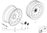 Diagram for 2000 BMW 750iL Alloy Wheels - 36111095048