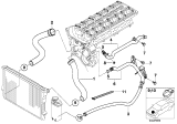 Diagram for 2000 BMW Z3 Radiator Hose - 11531716641