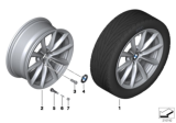 Diagram for 2015 BMW X1 Alloy Wheels - 36116789149