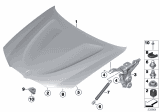 Diagram for 2015 BMW X3 Hood Lift Support - 51237210727