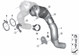 Diagram for BMW X6 M Catalytic Converter - 18327847986