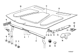 Diagram for 1985 BMW 635CSi Lift Support - 51231869147