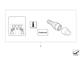 Diagram for 2005 BMW X5 Wheel Hub Bolt - 36136776075