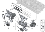 Diagram for BMW X3 M Turbocharger - 11658054872