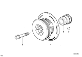 Diagram for 2000 BMW 750iL Crankshaft Pulley - 11231435087