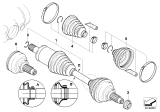 Diagram for BMW X5 CV Joint - 31607586433