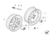 Diagram for 1968 BMW 2002 Alloy Wheels - 36111107915