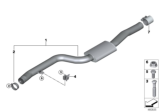 Diagram for BMW 740i xDrive Exhaust Pipe - 18308635872