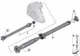 Diagram for 2018 BMW X4 Drive Shaft - 26107589801