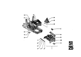 Diagram for 1971 BMW 2800CS Center Console Base - 51161816058