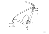 Diagram for 1997 BMW 850Ci Seat Belt - 72118128595