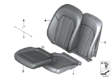 Diagram for 2020 BMW X3 Seat Cushion Pad - 52106994372