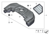 Diagram for BMW X7 Air Filter Box - 13718662937