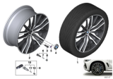 Diagram for BMW X6 Alloy Wheels - 36119882611