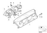 Diagram for 2002 BMW Z8 Instrument Cluster - 62118383647