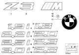 Diagram for 2001 BMW Z3 M Emblem - 51147721222