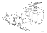 Diagram for 1994 BMW 850Ci Washer Reservoir - 61678360021