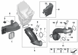 Diagram for 2020 BMW X3 Air Intake Coupling - 13718587575