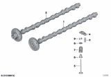 Diagram for BMW 335d Rocker Shaft Spring Kit - 11342247172