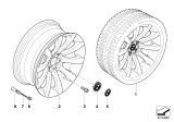 Diagram for 2004 BMW 645Ci Alloy Wheels - 36116770941