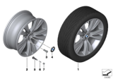 Diagram for 2017 BMW X4 Alloy Wheels - 36116787580