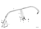 Diagram for BMW 733i Door Moldings - 51321850864