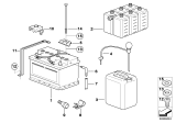 Diagram for BMW 323i Batteries - 61218381738