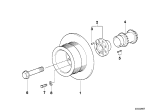 Diagram for BMW 740iL Crankshaft Pulley - 11231741773