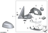 Diagram for 2020 BMW X4 Mirror Cover - 51168496624