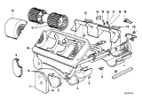 Diagram for 1989 BMW 635CSi Blower Motor - 64111466182