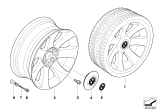 Diagram for BMW 750Li Alloy Wheels - 36116767828