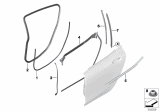 Diagram for 2020 BMW M850i xDrive Gran Coupe Weather Strip - 51767435447