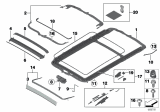 Diagram for 2010 BMW X5 Weather Strip - 54107199534