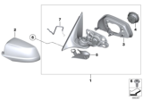 Diagram for 2011 BMW 535i Side View Mirrors - 51167268235