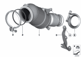 Diagram for 2013 BMW 328i xDrive Catalytic Converter - 18307607665