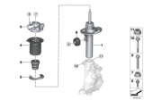Diagram for BMW 330i xDrive Shock Absorber - 31316879309