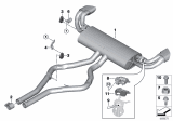 Diagram for BMW X5 Exhaust Pipe - 18307645677