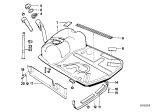 Diagram for 1994 BMW 740iL Fuel Tank - 16111179352