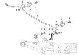 Diagram for 2002 BMW 540i Sway Bar Link - 33551095532