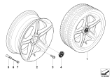 Diagram for 2011 BMW 135i Alloy Wheels - 36116779800