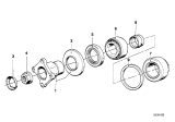 Diagram for BMW 540i Pinion Bearing - 33121204407