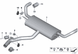 Diagram for 2009 BMW X5 Exhaust Pipe - 18307805001